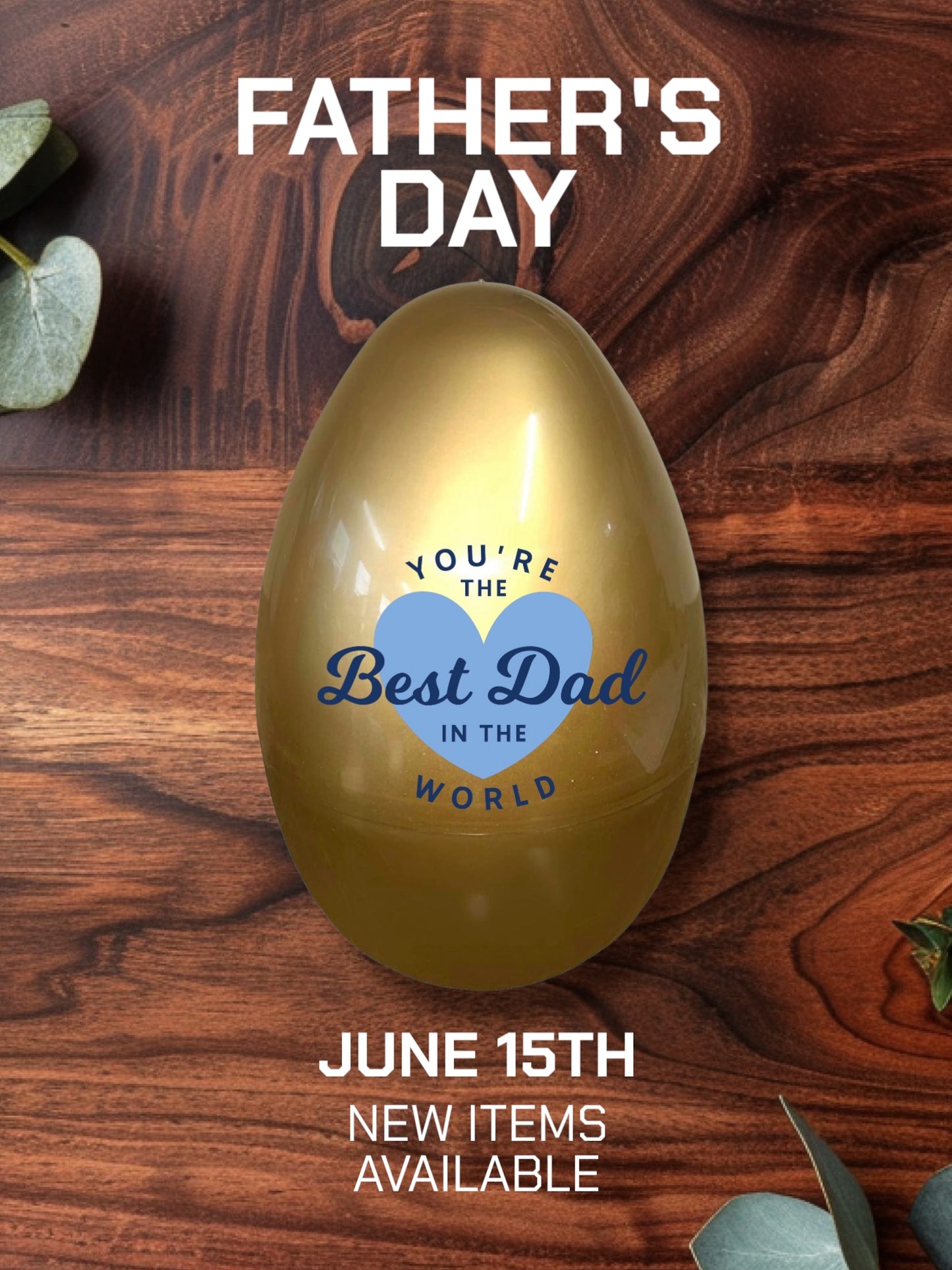 Father's Day Personalised XL Fillable Egg
