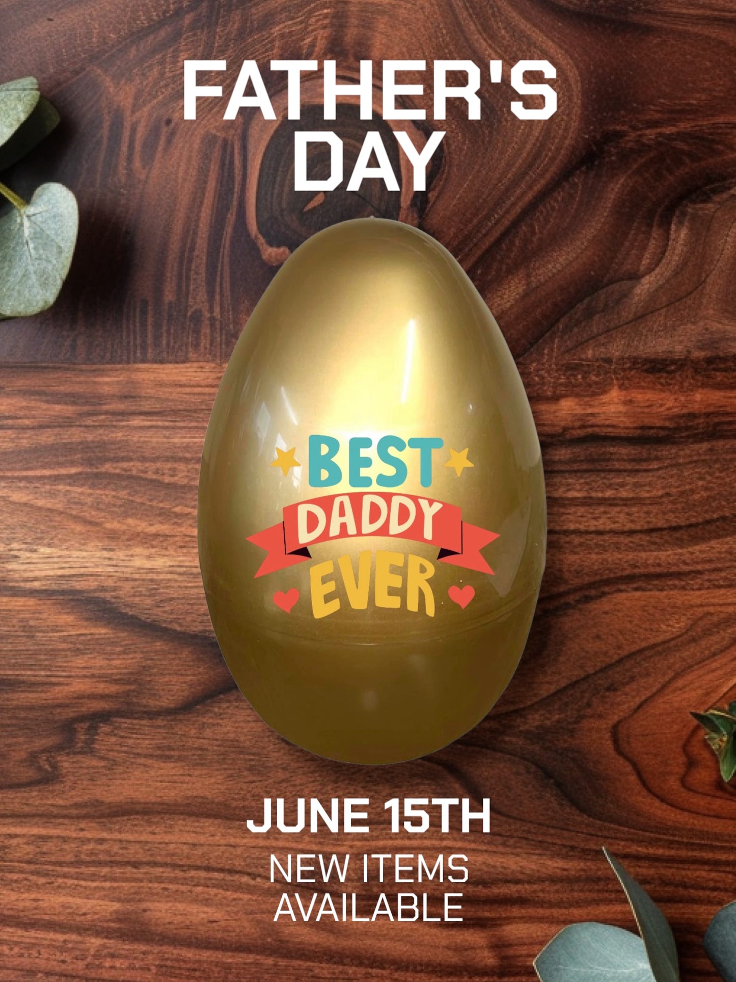 Father's Day Personalised XL Fillable Egg