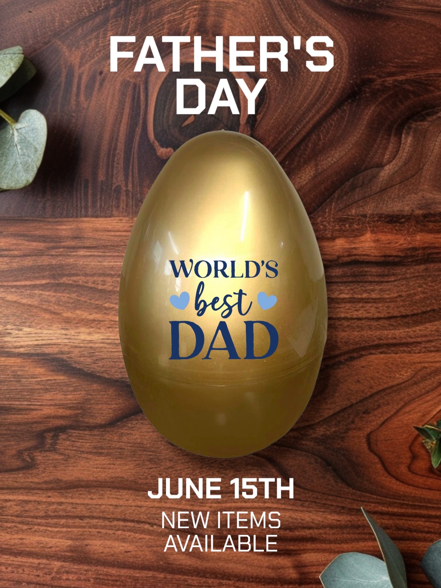 Father's Day Personalised XL Fillable Egg