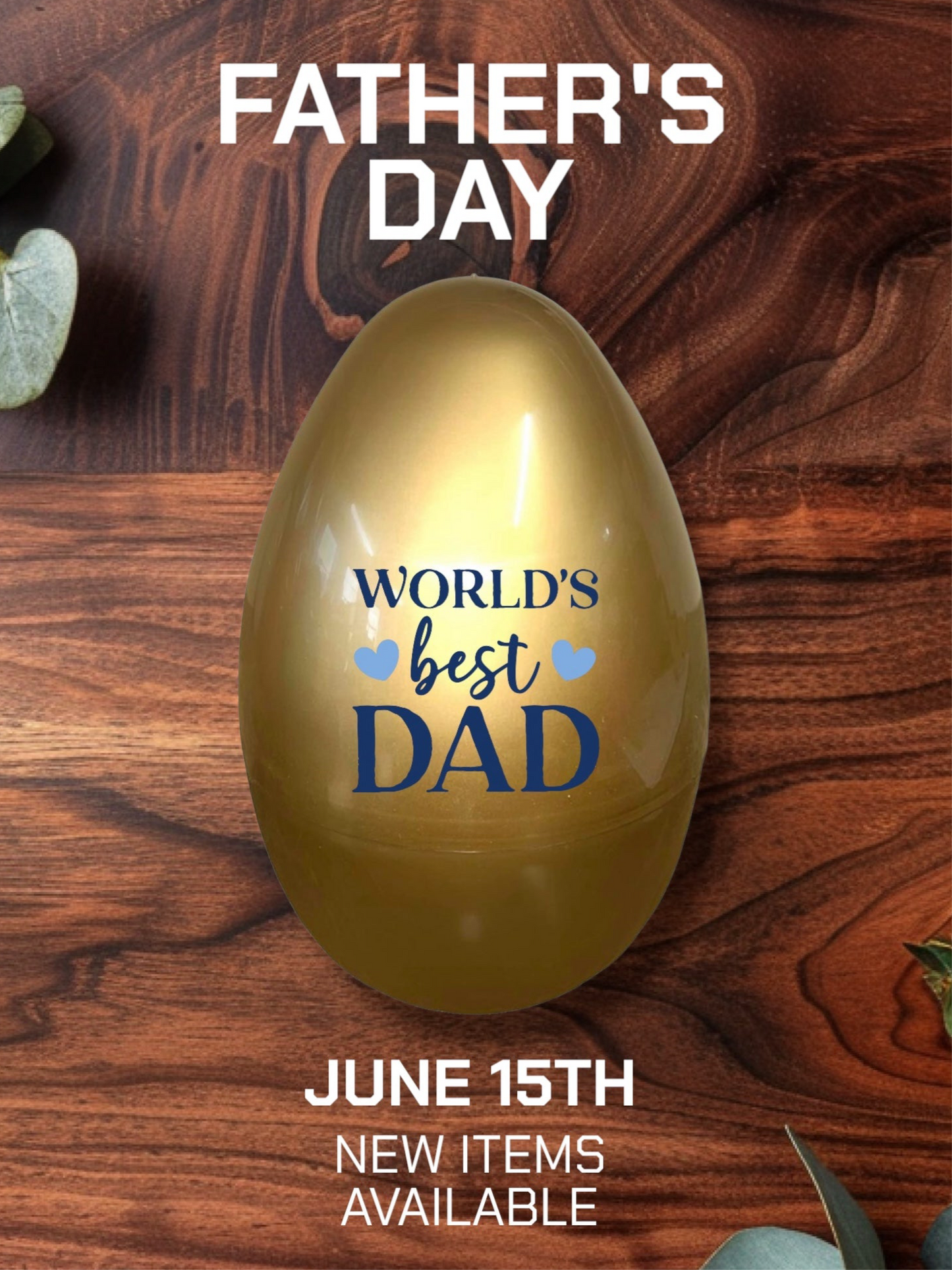 Father's Day Personalised XL Fillable Egg