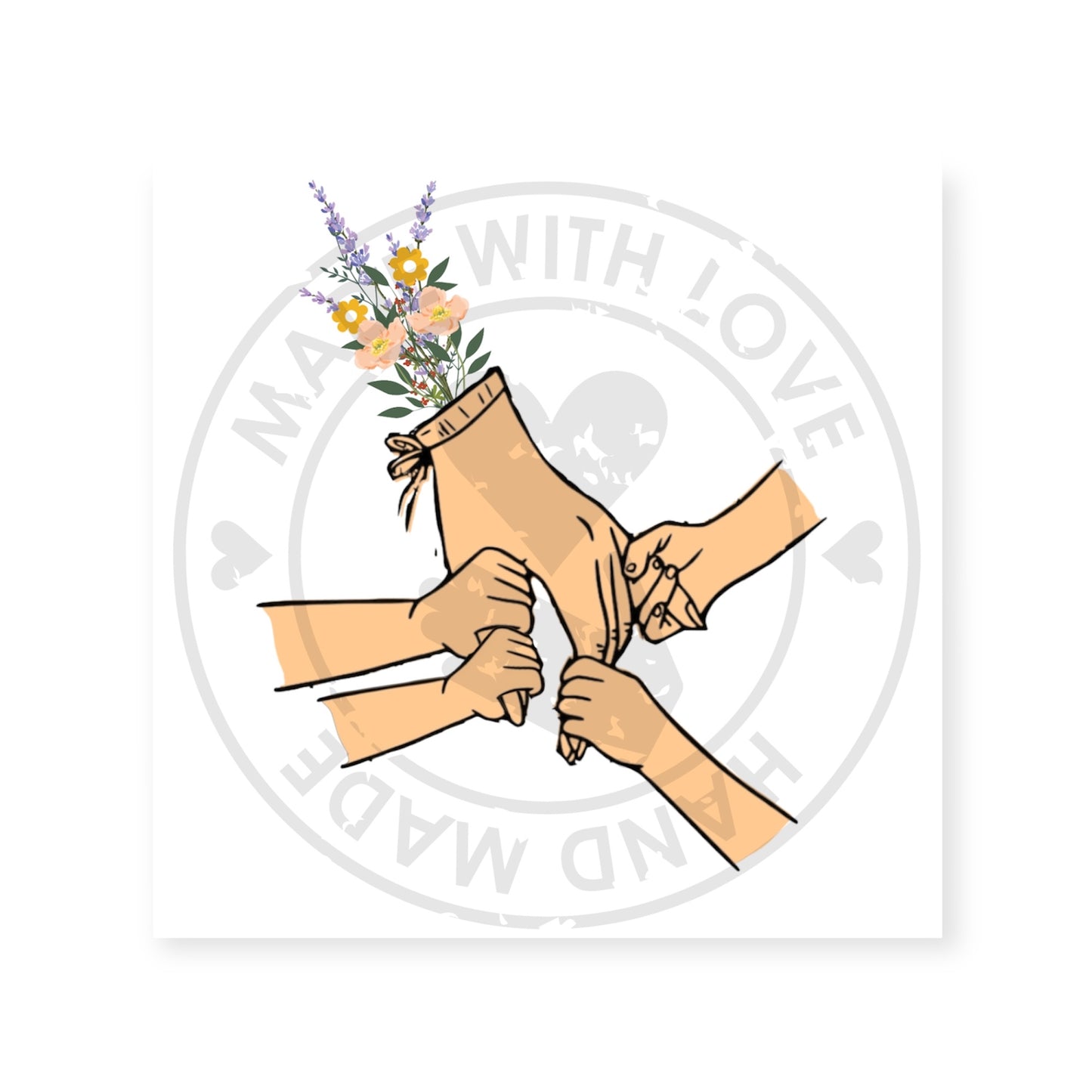 Mother/Grandma & 4 Childs Hand SVG PNG