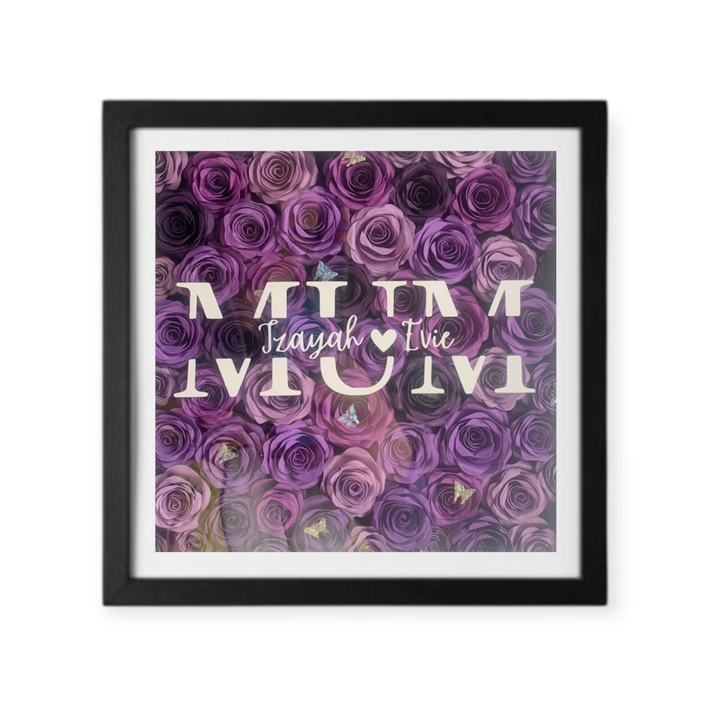 Personalised Shadowbox - Gift for Mum, Nan, Aunt, Sister