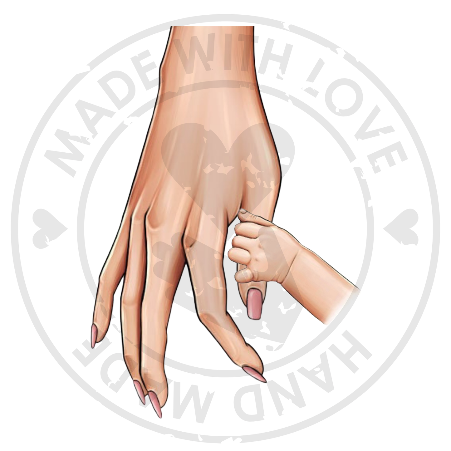 Mother/Grandma & 1 Childs Hand SVG PNG