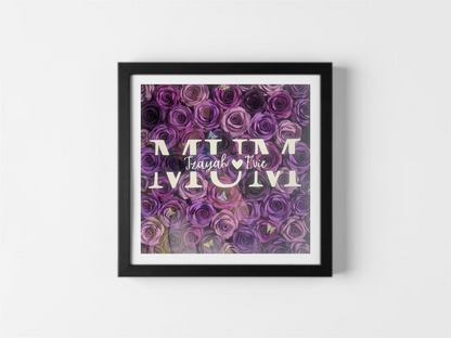 Personalised Shadowbox - Gift for Mum, Nan, Aunt, Sister