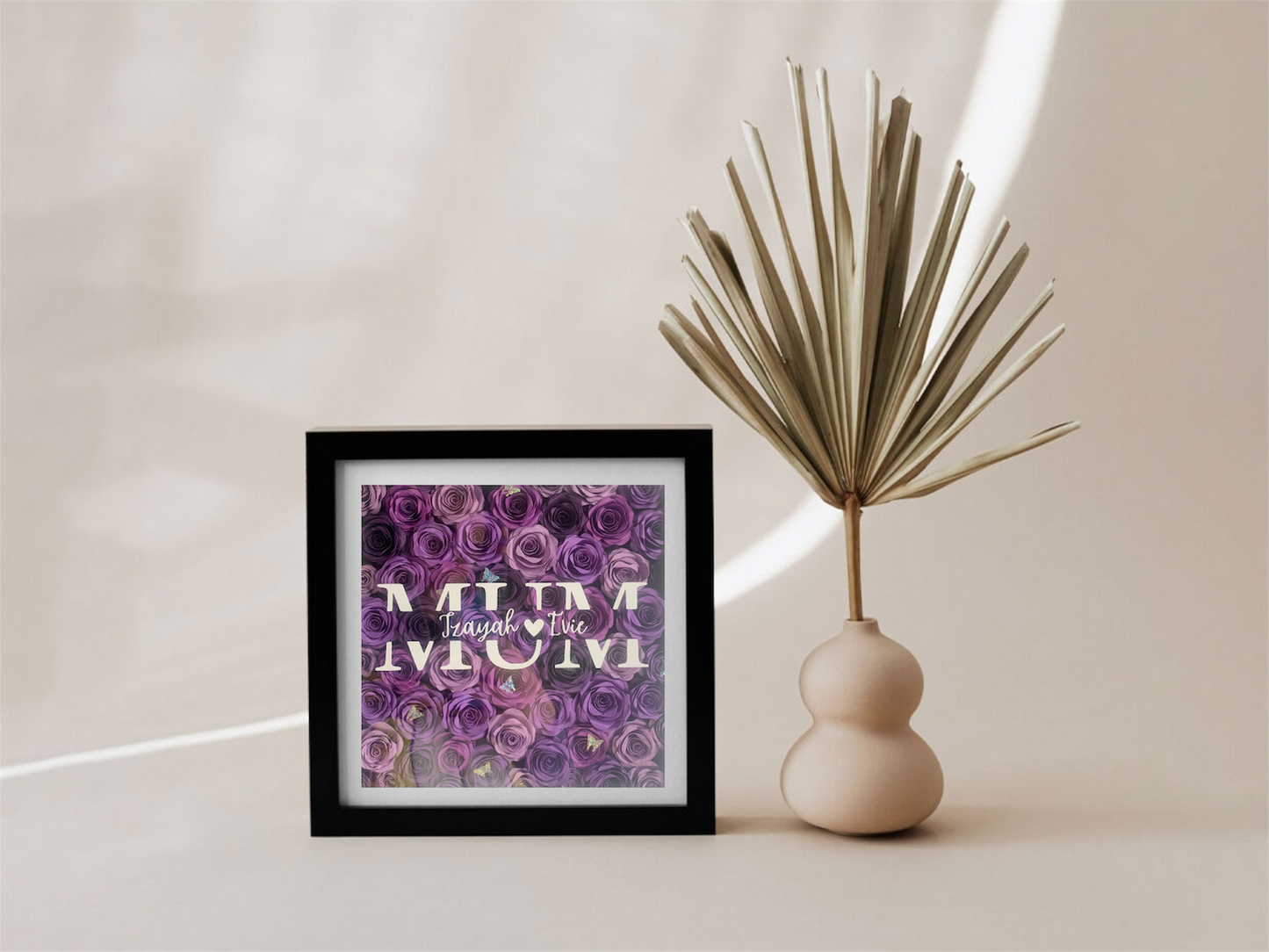 Personalised Shadowbox - Gift for Mum, Nan, Aunt, Sister