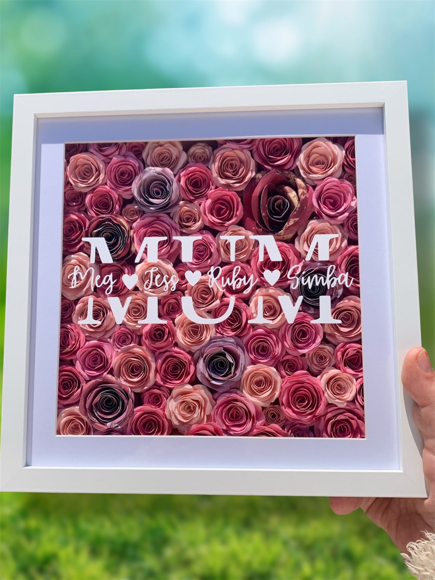 Personalised Shadowbox - Gift for Mum, Nan, Aunt, Sister