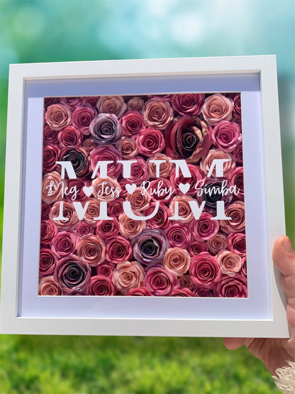 Personalised Shadowbox - Gift for Mum, Nan, Aunt, Sister