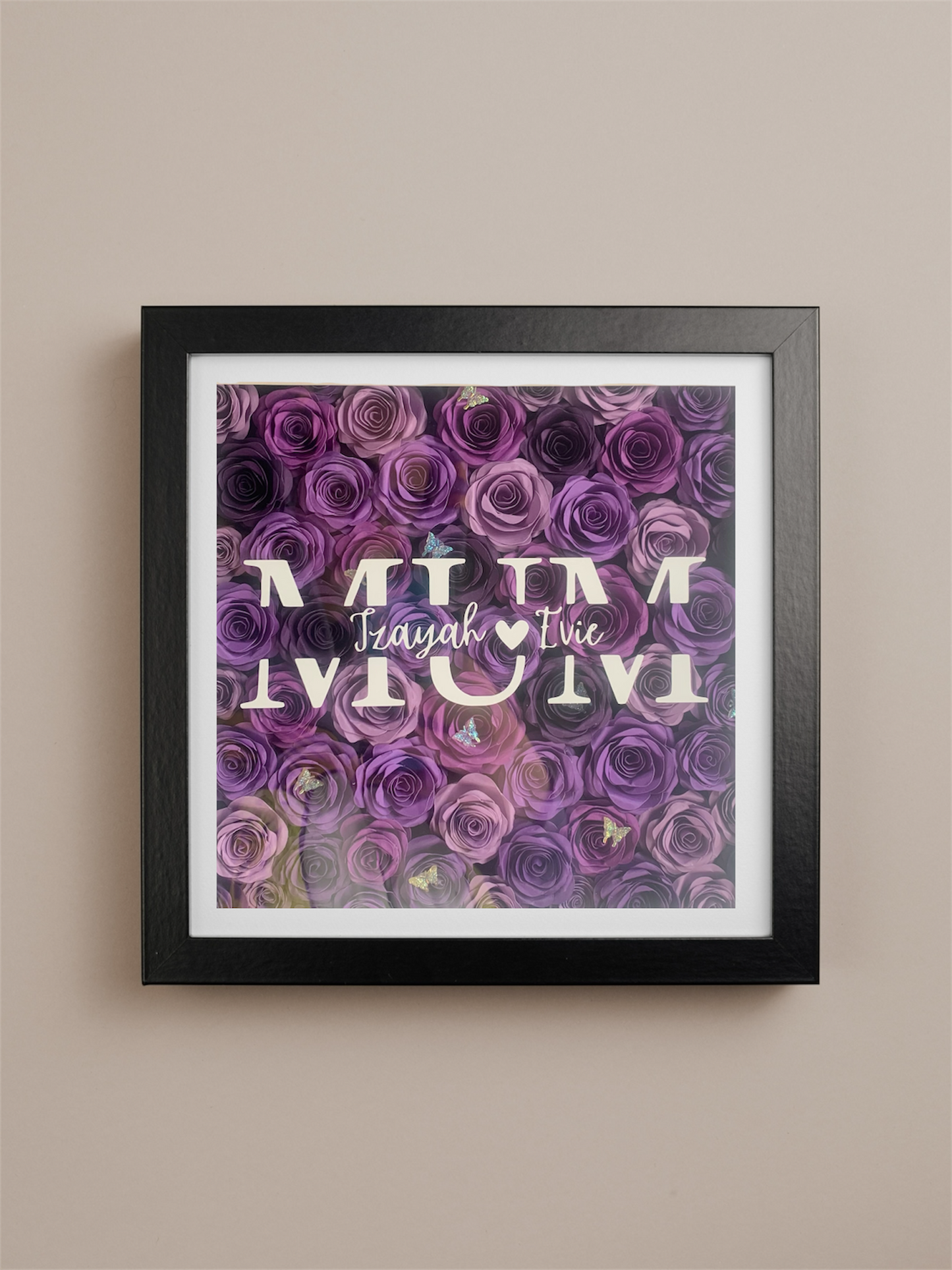 Personalised Shadowbox - Gift for Mum, Nan, Aunt, Sister