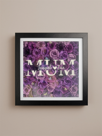 Personalised Shadowbox - Gift for Mum, Nan, Aunt, Sister