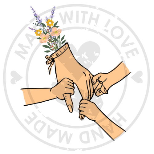 Mum/Grandma & 3 Children Hands SVG PNG
